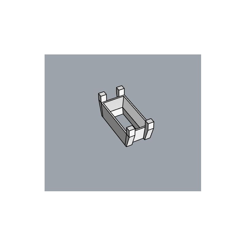 Chaton baguette 8x4mm