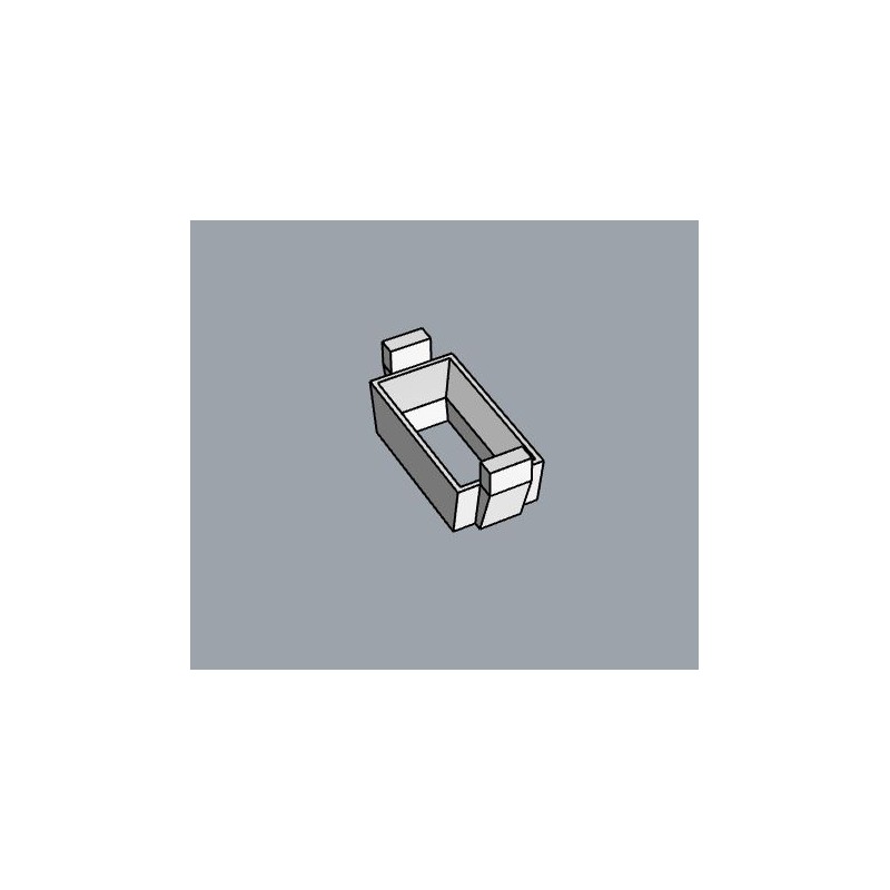 Chaton baguette 5,6x2,8mm